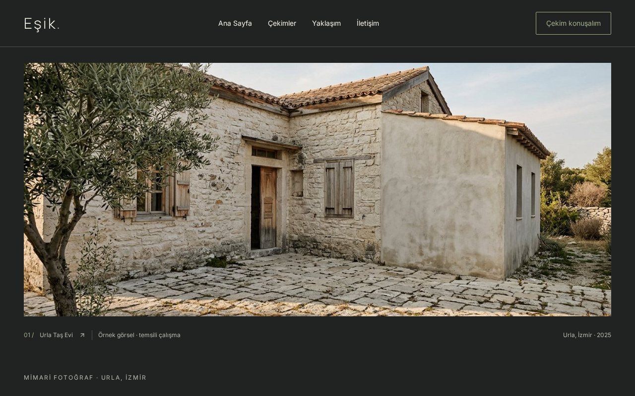Eşik: mimari fotoğraf portfolyosu şablonu önizlemesi