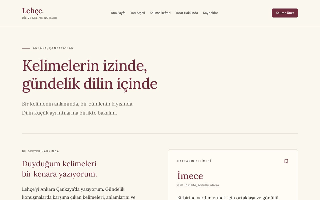 Lehçe: dil ve kelime blogu şablonu önizlemesi